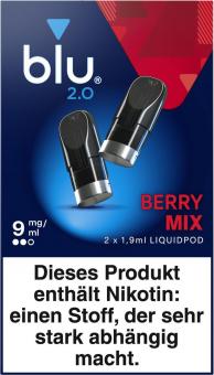 blu 2.0 Podpack 1,9ml Berry Mix 9mg/ml Nikotin 2er 