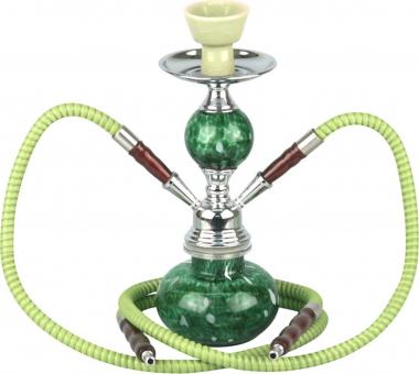 Modern-Shisha Wasserpfeife "HEKA" grün 