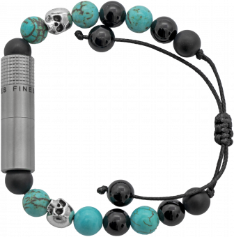 Les Fines Lames Punch Bracelet Turquoise Skull 