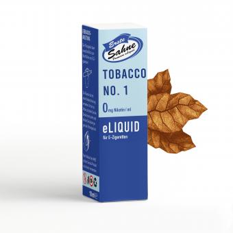 Erste Sahne " Tobacco No. 1 " Deutsches E-Zigaretten Liquid 10 ml 