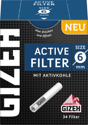 Zigarrenhaus Sturm, Gizeh Black Active Filter 6mm