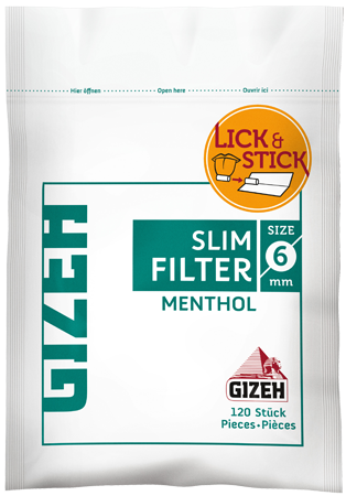 Gizeh Slim Filter Menthol 6MM